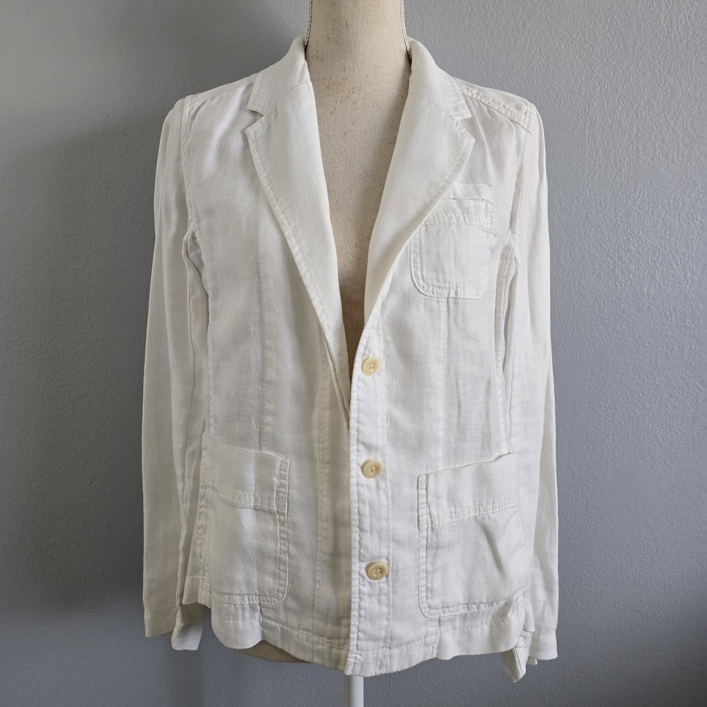J. Crew Classic Cream Linen Jacket